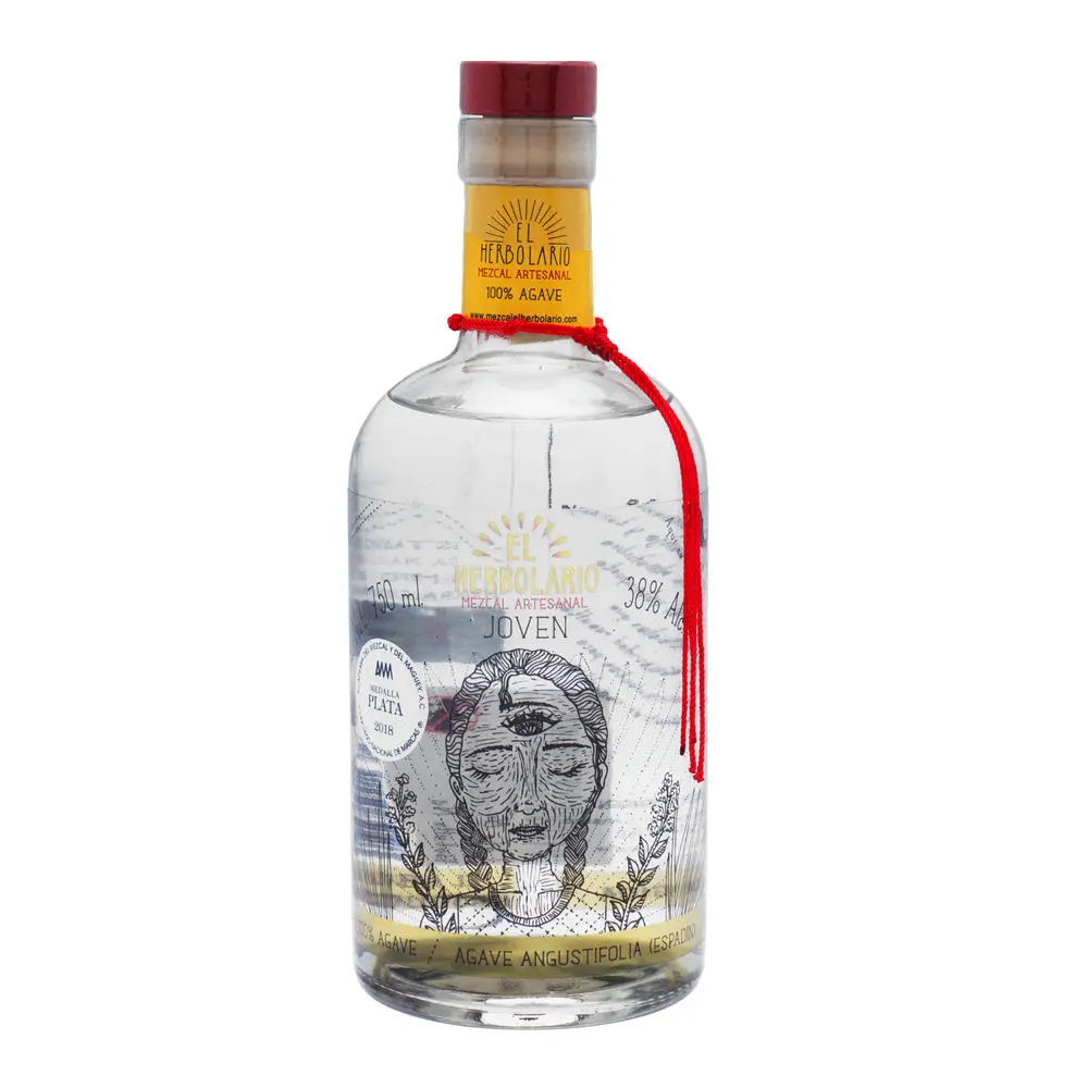 El Herbolario, Mezcal Artesanal de Oaxaca, Espadín Joven 38% Alc. Vol. 750ml