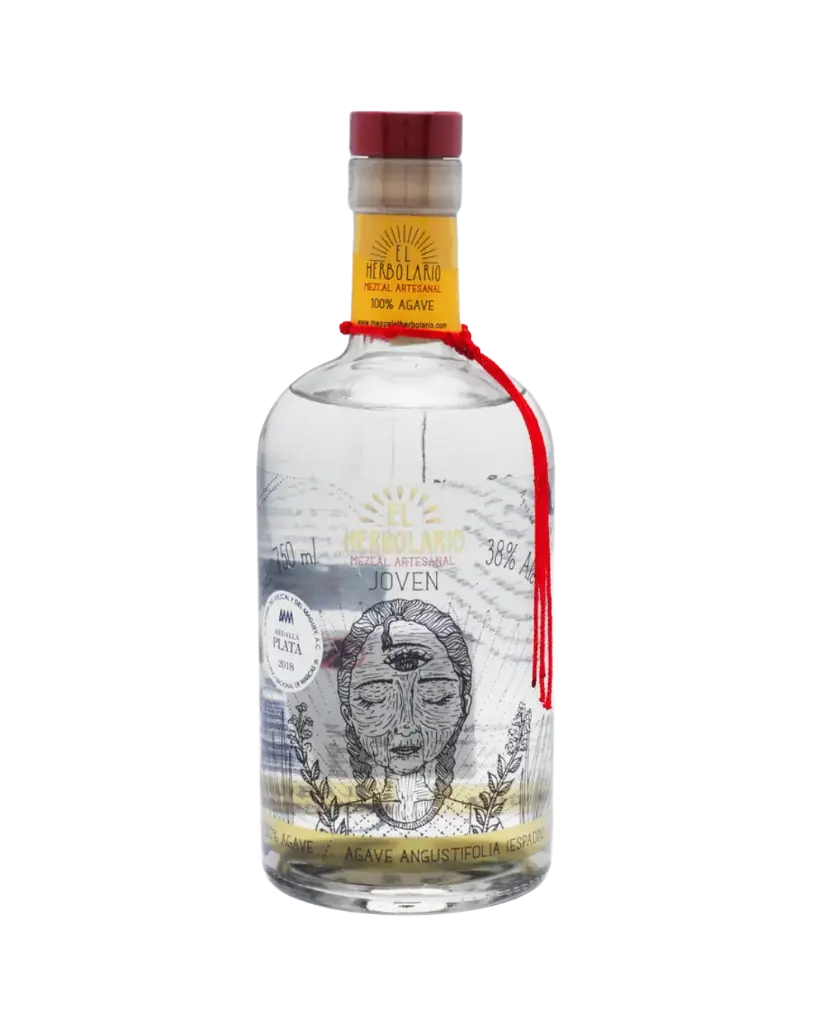 El Herbolario, Mezcal Artesanal de Oaxaca, Espadín Joven 38% Alc. Vol. 750ml