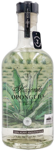 [MezArtMicHacieEspJov470086] Hacienda de Oponguio Artesanal Michoacán Espadín Jóven 47° 750 ml 