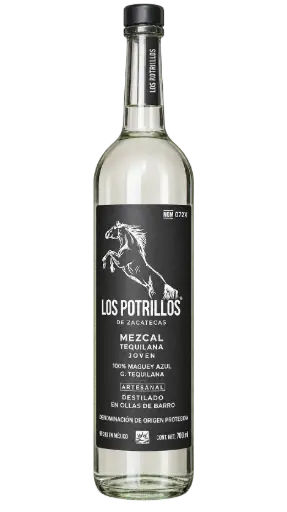 [MezArtZacLosPoAzuJov350082] Los Potrillos Artesanal Zacatecas Azul Jóven 40° 750 ml